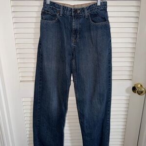 L.L. Bean Relaxed Fit Dark Blue Jeans